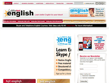 Tablet Screenshot of learnhotenglish.com